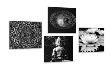 BILDER-SET FRIEDLICHER BUDDHA - BILDERSETS - BILDER