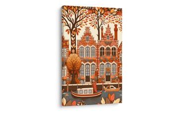 OBRAZ HOLANDSKÉ DOMY NA PODZIM - OBRAZY MĚSTA - OBRAZY