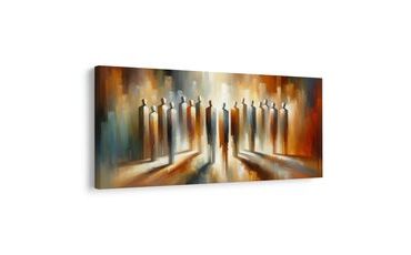 OBRAZ ABSTRAKTNÍ POSTAVY VE SVĚTLE - OBRAZY LIDÍ - OBRAZY
