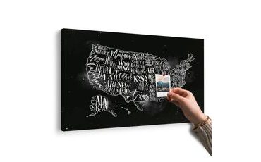 OBRAZ EDUKACYJNA MAPA USA Z POSZCZEGÓLNYMI STANAMI NA KORKU - OBRAZY NA KORKU - OBRAZY