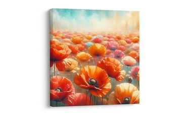 OBRAZ PESTROBAREVNÉ MÁKY - OBRAZY POLE A LOUKY - OBRAZY