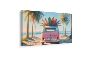 OBRAZ LÉTO V BARVÁCH SURFŮ - OBRAZY MOŘE A PLÁŽ - OBRAZY