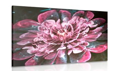 CANVAS PRINT MAGICAL PINK FLOWER - ABSTRACT PICTURES - PICTURES