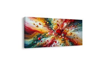 OBRAZ DYNAMICKÁ HARMONIE BAREV - OBRAZY ABSTRAKTNÍ TVARY - OBRAZY