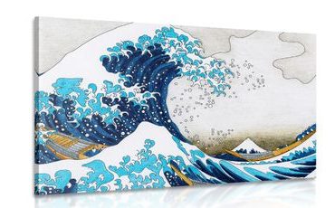 QUADRO RIPRODUZIONE DE LA GRANDE ONDA DI KANAGAWA - KACUSHIKA HOKUSAI - QUADRI DI NATURA E PAESAGGIO - QUADRI