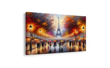 OBRAZ PODZIMNÍ PAŘÍŽ S EIFFELOVKOU - OBRAZY PAŘÍŽ - OBRAZY