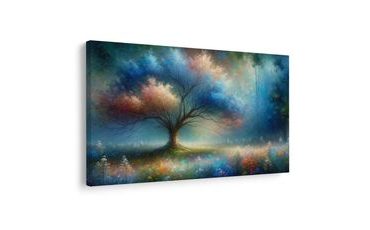 OBRAZ MAGICKÝ STROM ŽIVOTA V MLZE - OBRAZY STROMY ŽIVOTA - OBRAZY