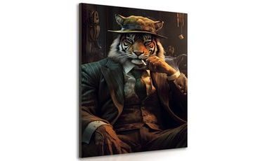 Wandbild Tierischer Gangster Tiger