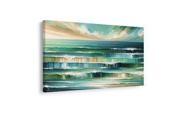 WANDBILD OZEANWELLEN UND HIMMEL - BILDER MEER UND STRAND - BILDER