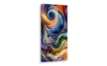 OBRAZ ABSTRAKTNÍHO TANCE SVĚTLA A BAREV - OBRAZY ABSTRAKTNÍ TVARY - OBRAZY