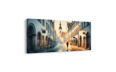 OBRAZ ULIČKA PŘI SVÍTÁNÍ - OBRAZY MĚSTA - OBRAZY