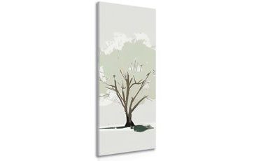 CANVAS PRINT GREEN TREE CROWN - PICTURES OF TREES AND LEAVES - PICTURES