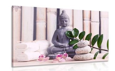 CANVAS PRINT WELLNESS BUDDHA - PICTURES FENG SHUI - PICTURES