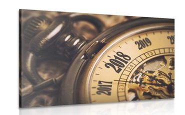 OBRAZ VINTAGE KAPESNÍ HODINKY - VINTAGE A RETRO OBRAZY - OBRAZY