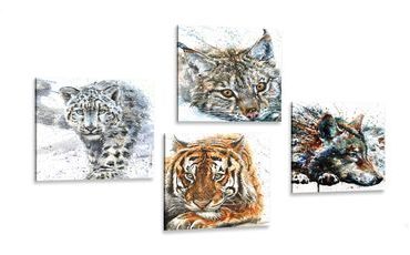Komplet slik živali v čudoviti akvarelni izvedbi