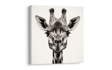 OBRAZ POHLED ŽIRAFY - OBRAZY ZEBRY A ŽIRAFY - OBRAZY