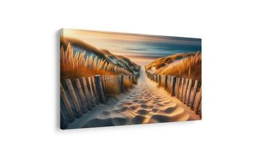 WANDBILD WEG ZWISCHEN DÜNEN ZUM MEER - BILDER MEER UND STRAND - BILDER
