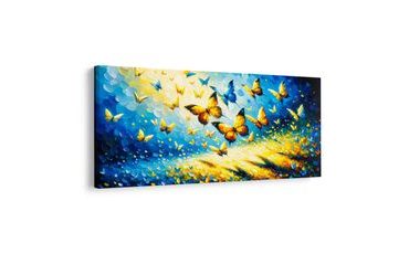 SLIKA PLAVO-ŽUTI SUMRAK LEPTIRA - SLIKE LEPTIRA - SLIKE