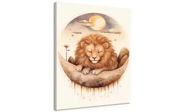 CANVAS PRINT DREAMY LION - DREAMY LITTLE ANIMALS - PICTURES