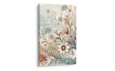 OBRAZ ELEGANTNÍ KVĚTY V JEMNÝCH LINIÍCH - OBRAZY KVĚTŮ - OBRAZY