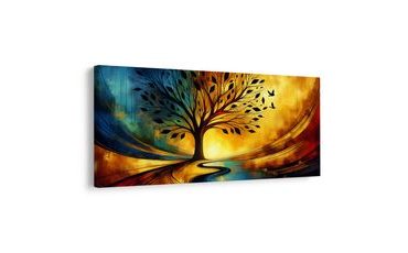 OBRAZ MAJESTÁTNÍ STROM ŽIVOTA S PTÁKY - OBRAZY STROMY ŽIVOTA - OBRAZY