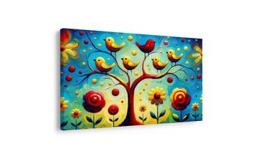 OBRAZ STROM ŽIVOTA S PTÁČKY - OBRAZY STROMY ŽIVOTA - OBRAZY