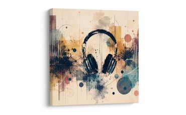 WANDBILD BUNTE SYMPHONIE DER MUSIK - MUSIKBILDER - BILDER