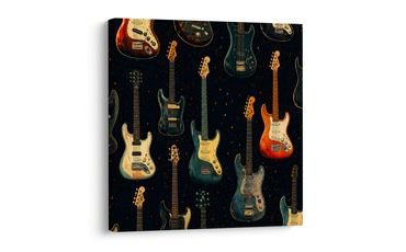 WANDBILD MUSIK IN DEN FARBEN DER NACHT - MUSIKBILDER - BILDER
