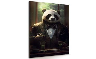 CANVAS PRINT ANIMAL GANGSTER PANDA - PICTURES OF ANIMAL GANGSTERS - PICTURES