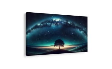 WANDBILD BAUM DES LEBENS UNTER STERNEN - BILDER BÄUME DES LEBENS - BILDER