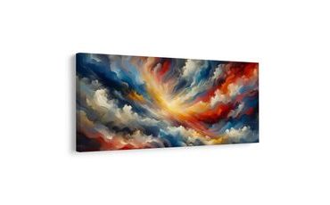 OBRAZ BOUŘLIVÉ NEBE V BARVÁCH - OBRAZY ABSTRAKTNÍ TVARY - OBRAZY