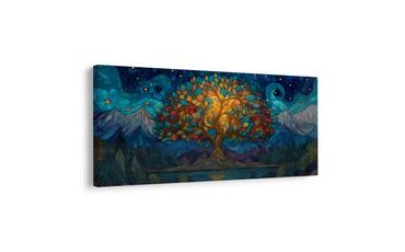 OBRAZ NOČNÍ KRAJINA SE STROMEM ŽIVOTA - OBRAZY STROMY ŽIVOTA - OBRAZY