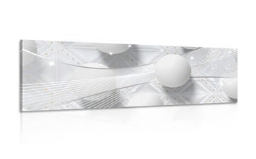 OBRAZ BÍLÝ LUXUS - ABSTRAKTNÍ OBRAZY - OBRAZY