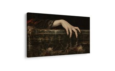 WANDBILD DUNKLE HAND ÜBER DER WASSEROBERFLÄCHE - HALLOWEEN- UND HORROR-BILDER - BILDER