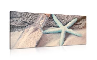 CANVAS PRINT STARFISH ON THE BEACH - STILL LIFE PICTURES - PICTURES