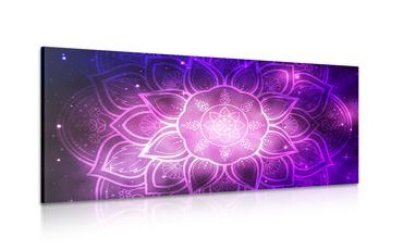 CANVAS PRINT MANDALA WITH A GALAXY BACKGROUND - PICTURES FENG SHUI - PICTURES