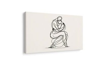 OBRAZ MINIMALISTICKÁ KRESBA POSTAVY - OBRAZY LÁSKA - OBRAZY