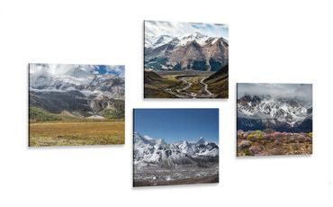 CANVAS PRINT SET FOR MOUNTAIN LOVERS - SET OF PICTURES - PICTURES