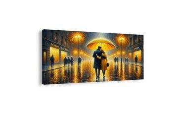 OBRAZ PÁR V DEŠTIVÉ NOCI - OBRAZY LÁSKA - OBRAZY