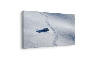 OBRAZ ZASNĚŽENÁ KRAJINA S CHALOUPKOU - VÁNOČNÍ A ZIMNÍ OBRAZY - OBRAZY