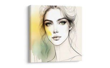 OBRAZ JEMNÉ LINIE A BARVY - OBRAZY ŽENY - OBRAZY