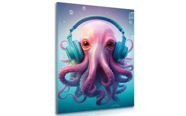 OBRAZ CHOBOTNICE SE SLUCHÁTKY - OBRAZY PÁRTY ZVÍŘATA SE SLUCHÁTKY - OBRAZY