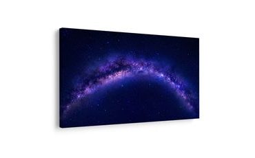 WANDBILD VIOLETTE GALAXIE AM NACHTHIMMEL - WANDBILDER GALAXIE - BILDER