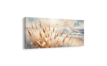 WANDBILD PAMPASGRAS AM MEER - BILDER MEER UND STRAND - BILDER