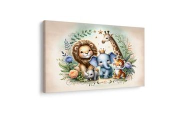 OBRAZ DĚTSKÁ SAFARI PARTA - DĚTSKÉ OBRAZY ZVÍŘÁTKA - OBRAZY