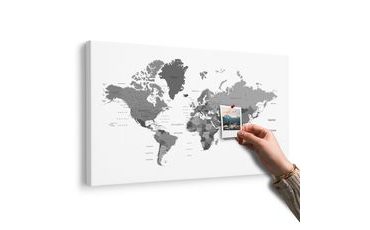 PARAFA KÉP VILÁG TÉRKÉP FEKETE FEHÉRBEN - PARAFA KÉPEK - KÉPEK