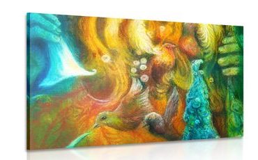CANVAS PRINT POSEIDON BENEATH THE SEA SURFACE - ABSTRACT PICTURES - PICTURES