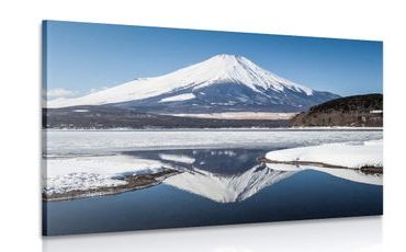 CANVAS PRINT JAPANESE MOUNT FUJI - PICTURES OF NATURE AND LANDSCAPE - PICTURES