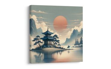 OBRAZ TICHO JAPONSKÉ PŘÍRODY - OBRAZY ŽENY - OBRAZY