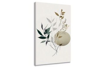 CANVAS PRINT PLANTS WITH A BOHEMIAN TOUCH - PICTURES OF TREES AND LEAVES - PICTURES